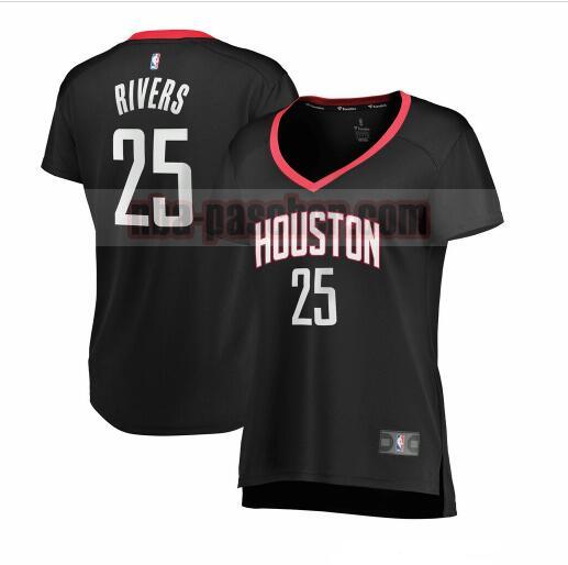 Maillot Houston Rockets Femme Austin Rivers 30 statement edition Noir