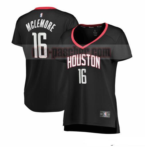 Maillot Houston Rockets Femme Ben McLemore 16 statement edition Noir