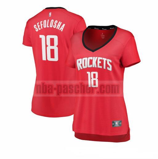 Maillot Houston Rockets Femme Thabo Sefolosha 18 icon edition Rouge