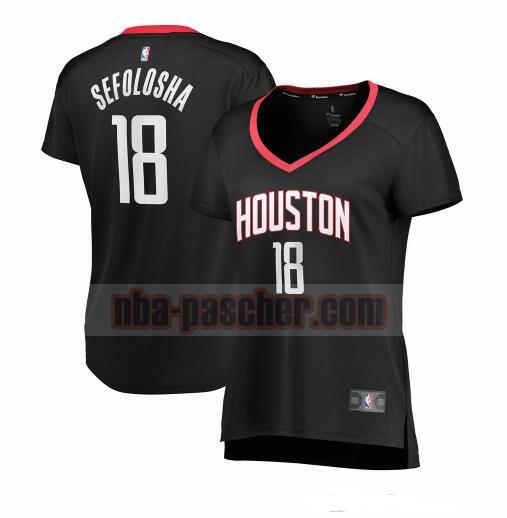 Maillot Houston Rockets Femme Thabo Sefolosha 18 statement edition Noir