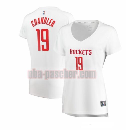 Maillot Houston Rockets Femme Tyson Chandler 19 association edition Blanc