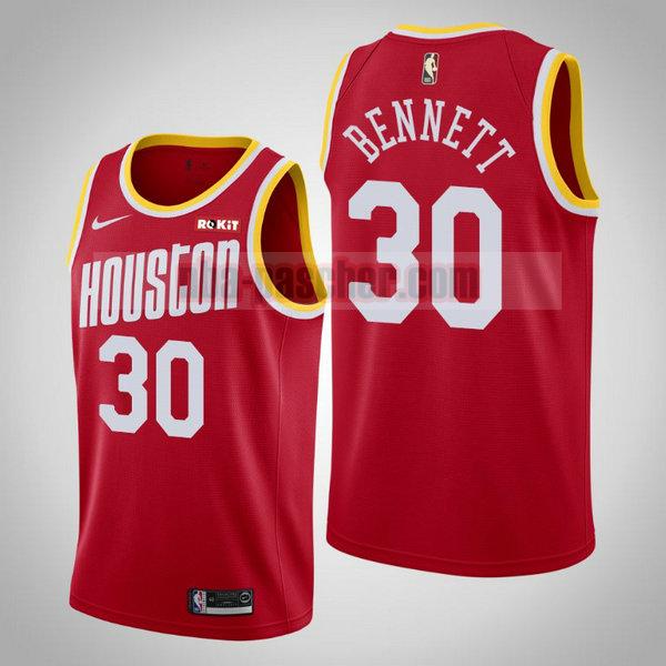 Maillot Houston Rockets Homme Anthony Bennett 30 2020-21 saison déclaration Rouge