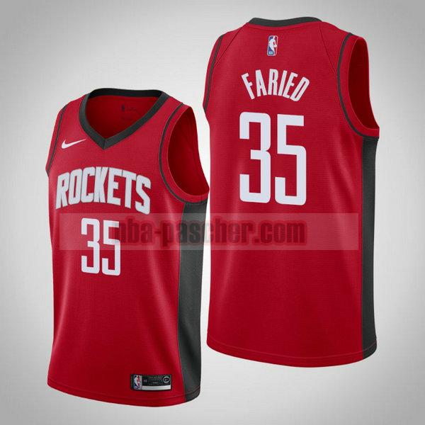 Maillot Houston Rockets Homme Kenneth Faried 35 Édition City 2019-20 Rouge