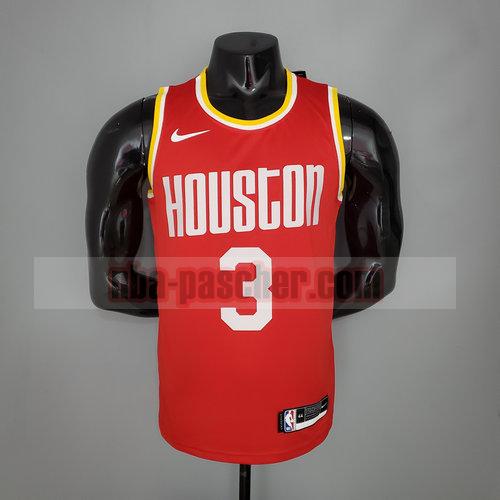 Maillot Houston Rockets Homme PAUL 3 Édition rétro rouge