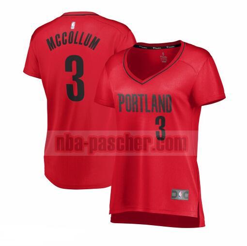 Maillot Portland Trail Blazers Femme C.J. McCollum 3 statement edition Rouge