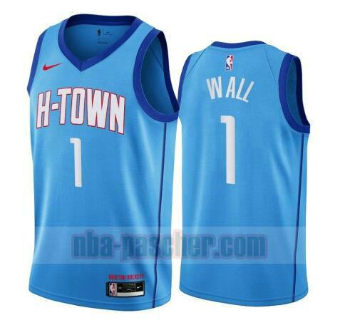 maillot Houston Rockets homme John Wall 1 2020-21 City Edition Swingman bleu