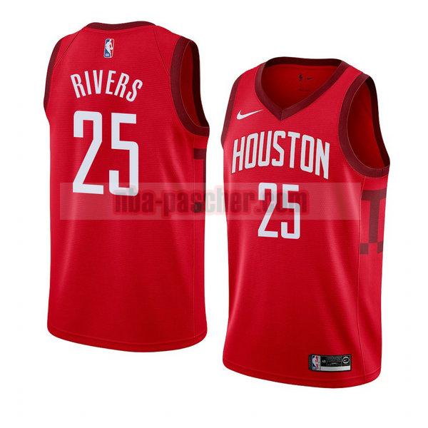 maillot houston rockets homme Austin Rivers 25 earned 2018-19 rouge