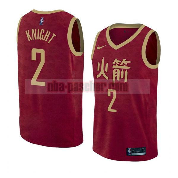 maillot houston rockets homme Brandon Knight 2 ville 2018-19 rouge