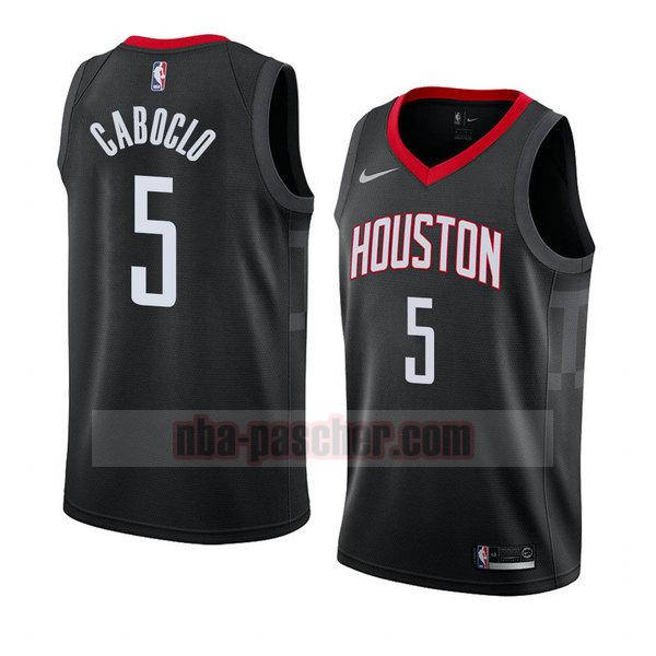 maillot houston rockets homme Bruno Caboclo 5 déclaration 2018 noir