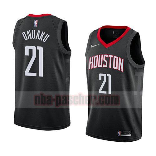 maillot houston rockets homme Chinanu Onuaku 21 déclaration 2018 noir