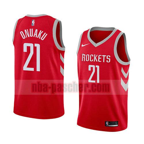 maillot houston rockets homme Chinanu Onuaku 21 icône 2018 rouge