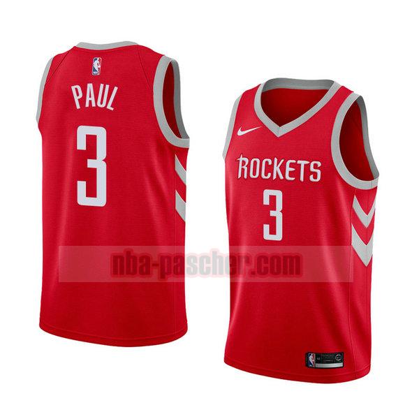 maillot houston rockets homme Chris Paul 3 icône 2018 rouge