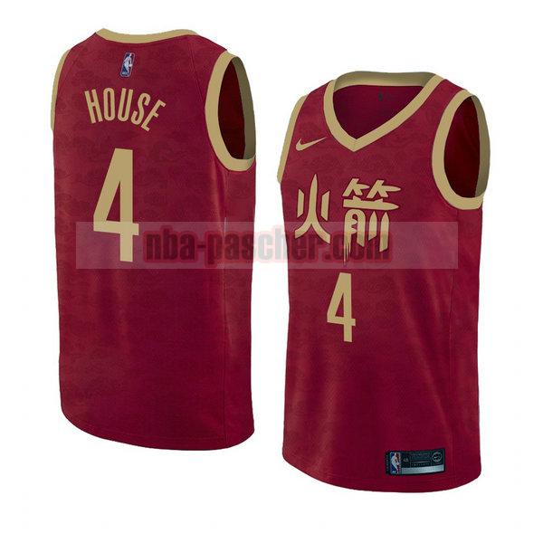 maillot houston rockets homme Danuel House 4 ville 2018-19 rouge