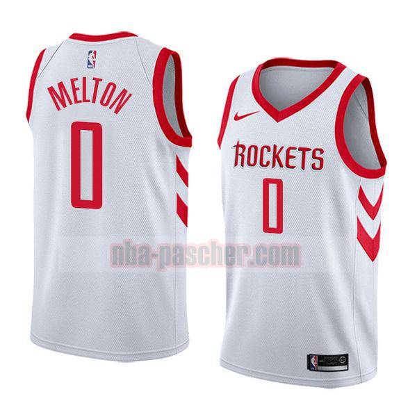 maillot houston rockets homme De'anthony Melton 0 association 2018 blanc