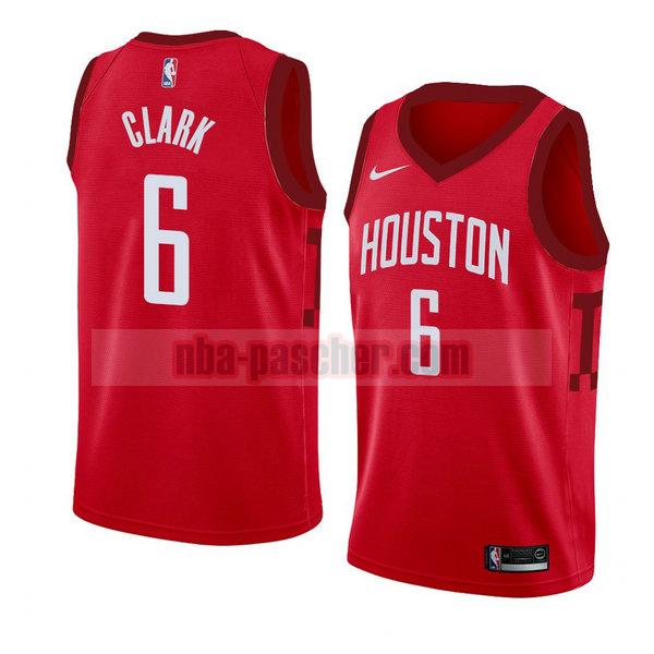 maillot houston rockets homme Gary Clark 6 earned 2018-19 rouge