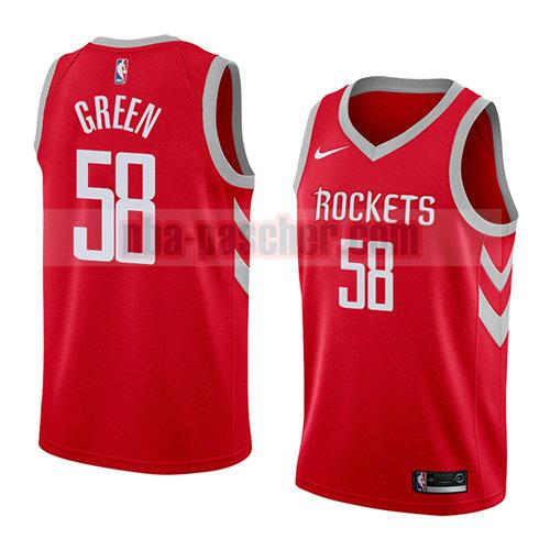 maillot houston rockets homme Gerald Green 58 icône 2018 rouge