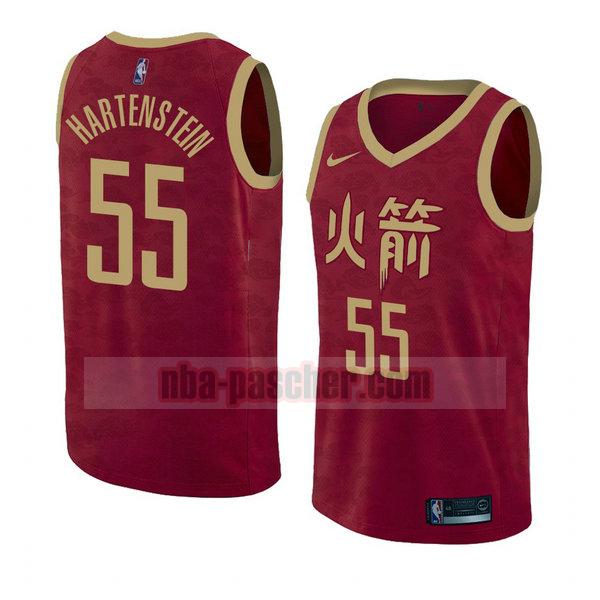 maillot houston rockets homme Isaiah Hartenstein 55 ville 2018-19 rouge