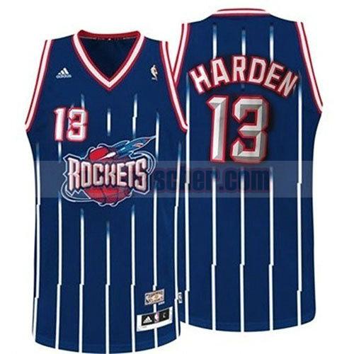 maillot houston rockets homme James Harden 13 rétro bleu