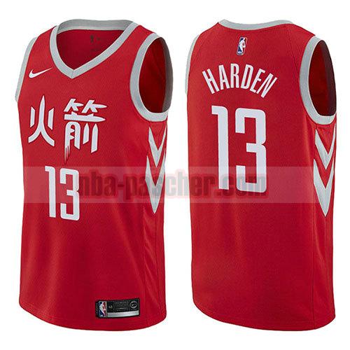 maillot houston rockets homme James Harden 13 ville 2017-18 rouge