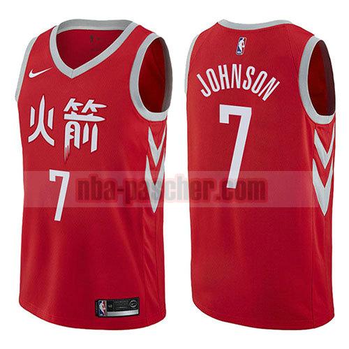 maillot houston rockets homme Joe Johnson 7 ville 2017-18 rouge