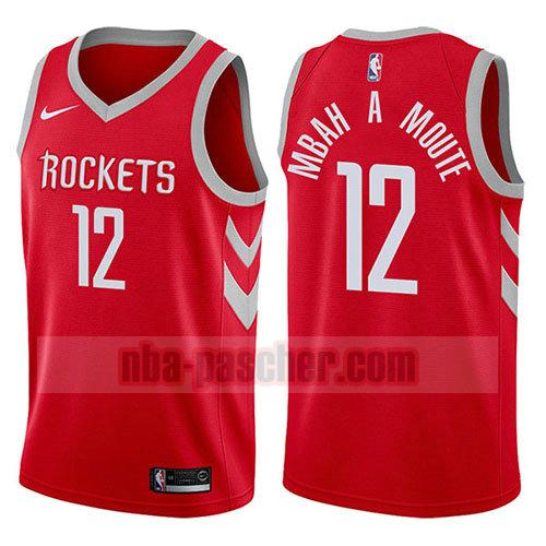 maillot houston rockets homme Luc Mbah A Moute 12 2017-18 rouge