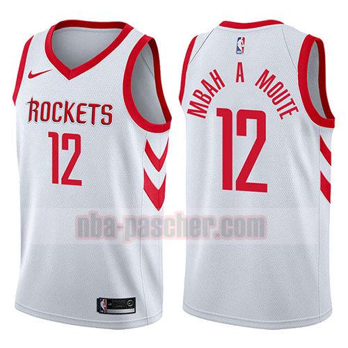 maillot houston rockets homme Luc Mbah A Moute 12 association 2017-18 blanc