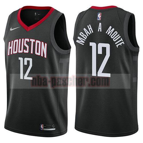 maillot houston rockets homme Luc Mbah A Moute 12 déclaration 2017-18 noir