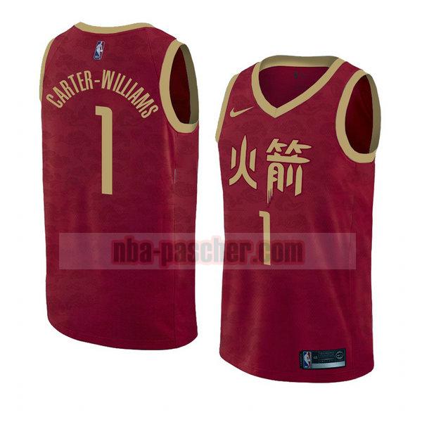 maillot houston rockets homme Michael Carter-Williams 1 ville 2018-19 rouge