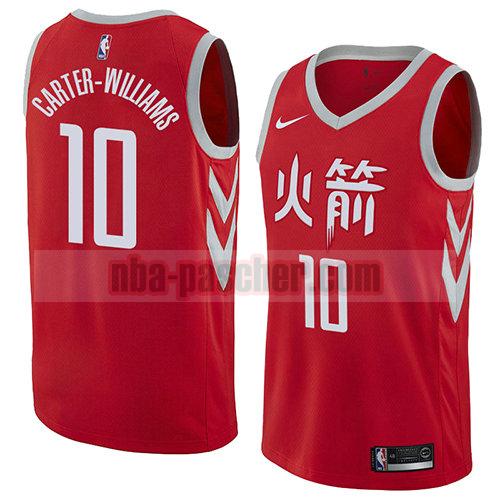 maillot houston rockets homme Michael Carter-williams 10 ville 2018 rouge