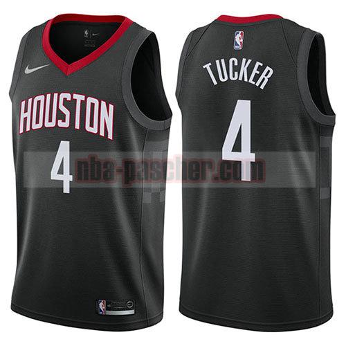 maillot houston rockets homme P.j. Tucker 4 déclaration 2017-18 noir