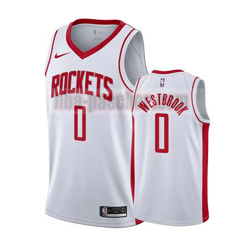 maillot houston rockets homme Russell Westbrook 0 association 2019-20 blanc