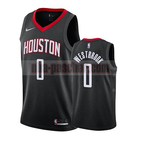 maillot houston rockets homme Russell Westbrook 0 déclaration 2018 noir