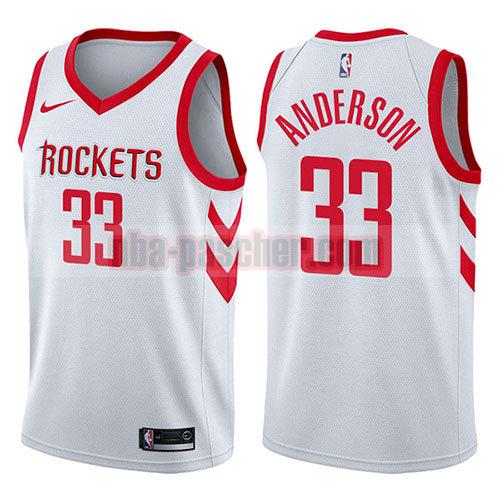 maillot houston rockets homme Ryan Anderson 33 swingman association 2017-18 blanc