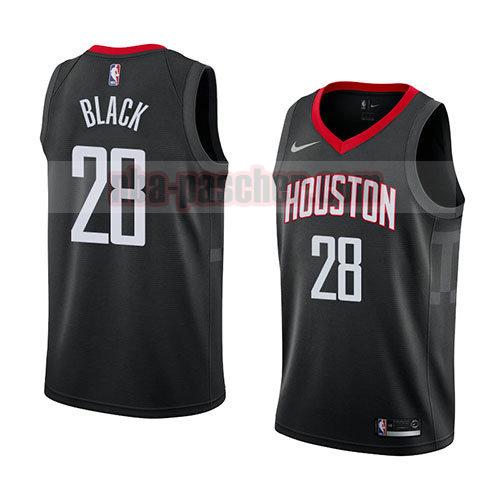 maillot houston rockets homme Tarik Black 28 déclaration 2018 noir