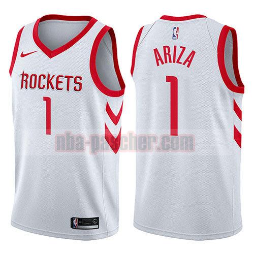 maillot houston rockets homme Trevor Ariza 1 swingman association 2017-18 blanc